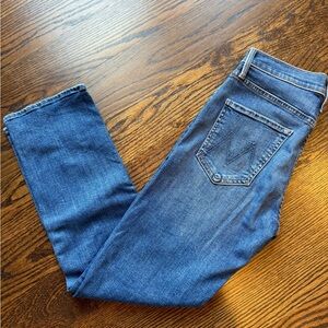 MOTHER The Mid Rise Rider Ankle in Right On! Size 29